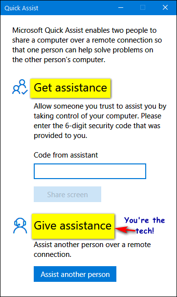 Windows 10 Quick Assist - Cloudeight Windows 10 Tips