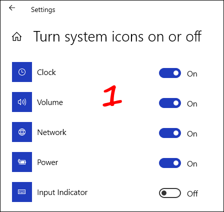 Turn System Icons On or Off - Cloudeight InfoAve Windows 10 tips