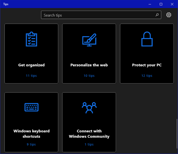 Windows 10 Tips App - Cloudeight