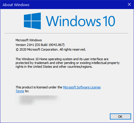 Windows 10 version and build number - Cloudeight Windows 10 Tips