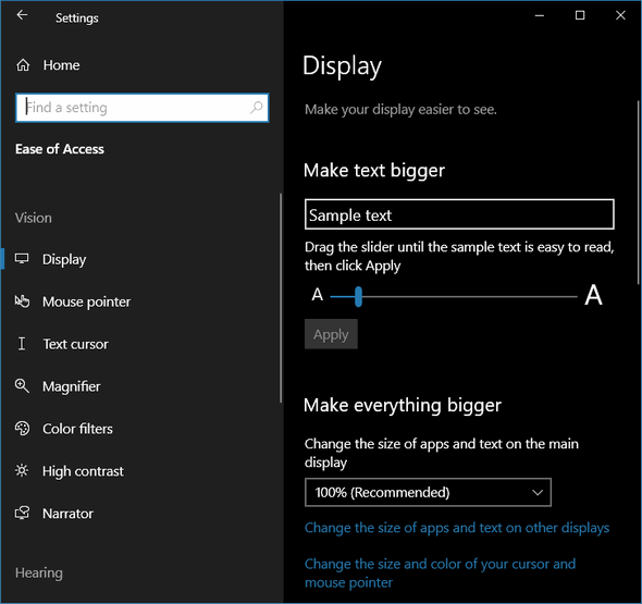 Windows 10 Ease of Access - Cloudeight