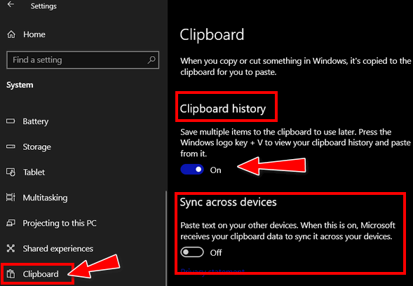 Cloudeight Windows 10 Tips - The Cloud Clipboard