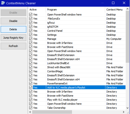 ContextMenuCleaner - Cloudeight Freeware Pick & Widnows 10 tip