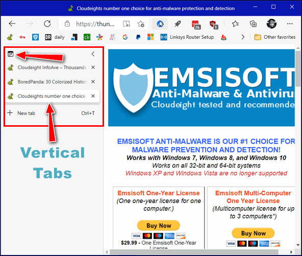 Microsoft Edge - Veritical Tabs - Cloudeight Browser Tips