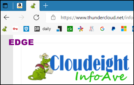 Microsoft Edge - Pin Tabs - Cloudeight InfoAve