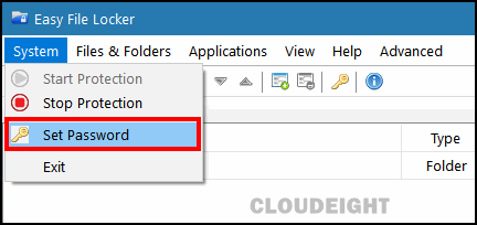 Easy File Locker - Cloudeight