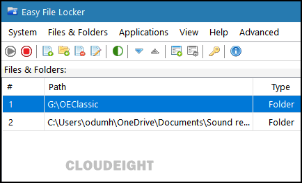 Cloudeight Easy File Locker