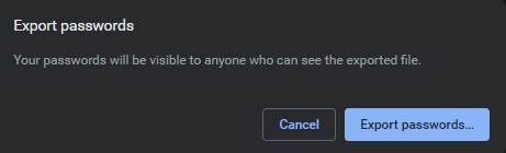 Cloudeight export passwords from Google Chrome