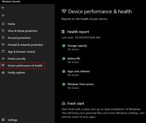 Windows 10 Tips - Health & Performance Report