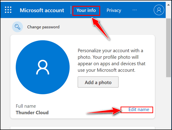 Change your display name on Windows 10 - Cloudeight InfoAve