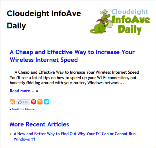 Cloudeight InfoAve Daily