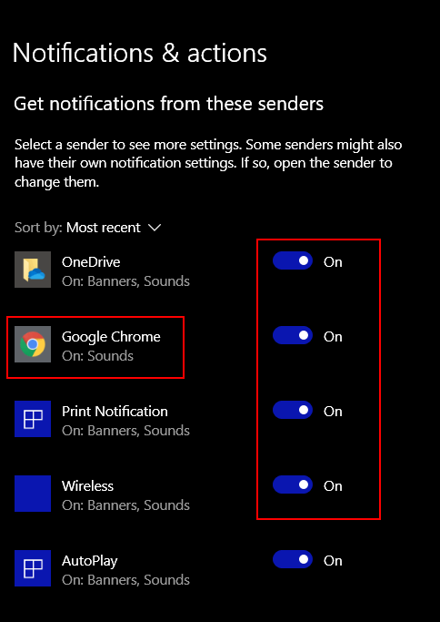 Customize Notifications - Cloudeight InfoAve Windows 10 Tips