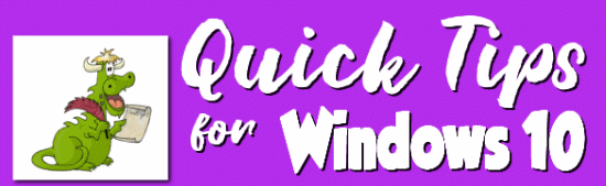 Cloudeight Quick Tips for Windows 10