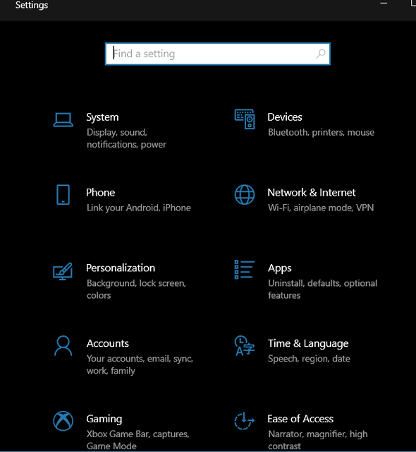 The Settings App - Windows 10 style. Cloudeight