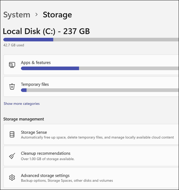 Windows 11 Storage Sense - Cloudeight