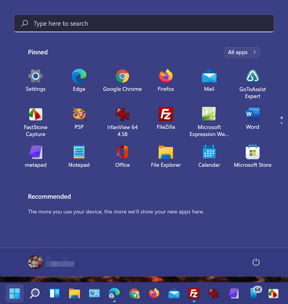 The Windows 11 Start menu - Cloudeight