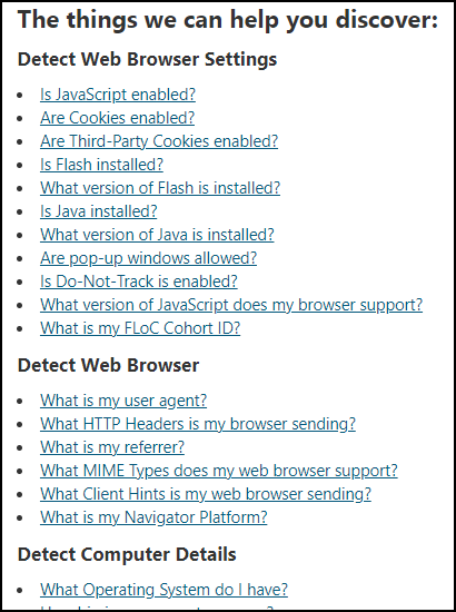 Cloudeight Site Pick - WhatIsMyBrowser.com