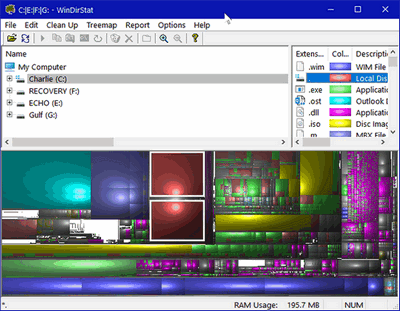 WinDirStat - a colorful free drive treemapper - Cloudeight Freeware Pick
