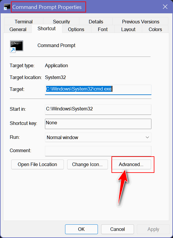 Create Admin Command Prompt Shortcut - Cloudeight InfoAve