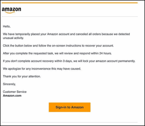 Amazon Scam - Cloudeight