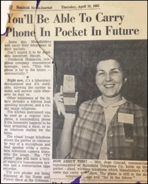 1963 Cellphone prototype - Cloudeight InfoAve Wednesday Newsbytes