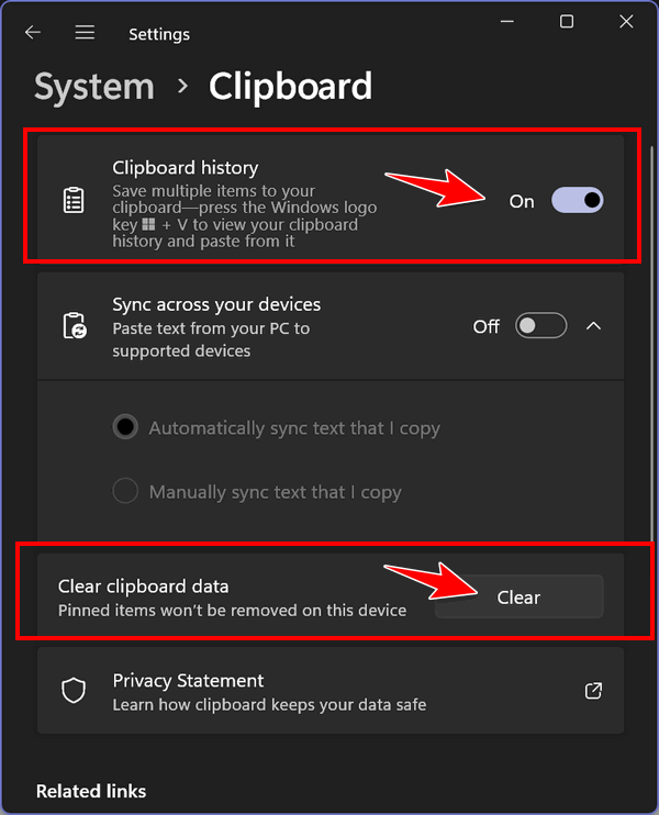 Windows 11 Clipboard History - Cloudeight Windows 11 tips