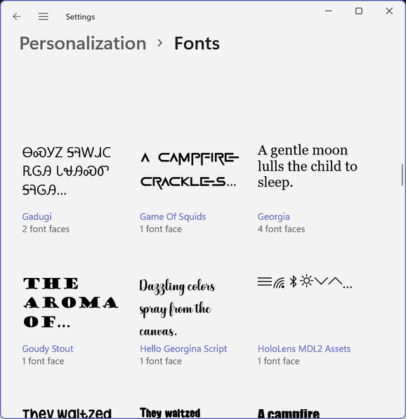 Fonts in Windows 11 - Cloudeight InfoAve