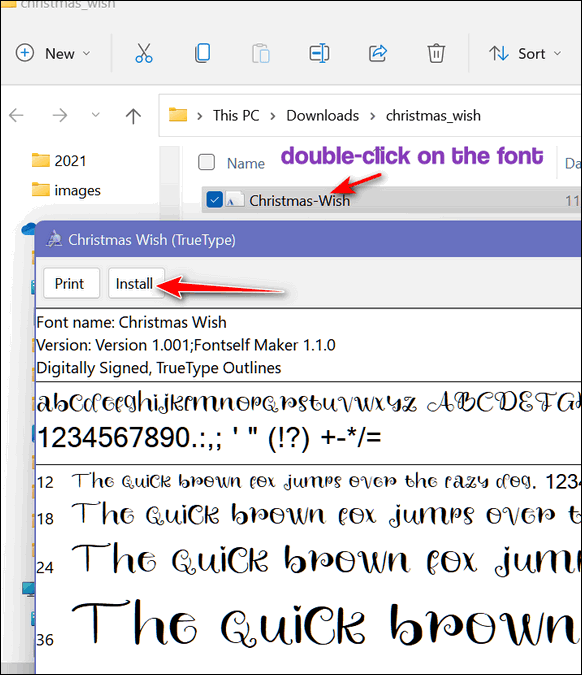 Installing fonts on Windows 11 - Cloudeight