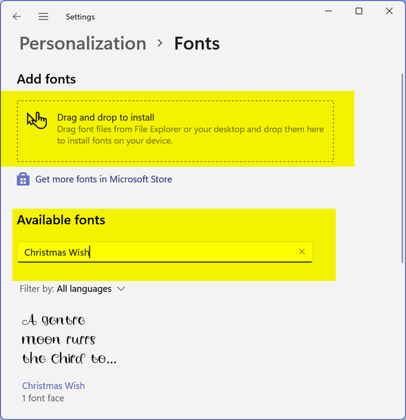 Fonts in Windows 11 - Cloudeight InfoAve