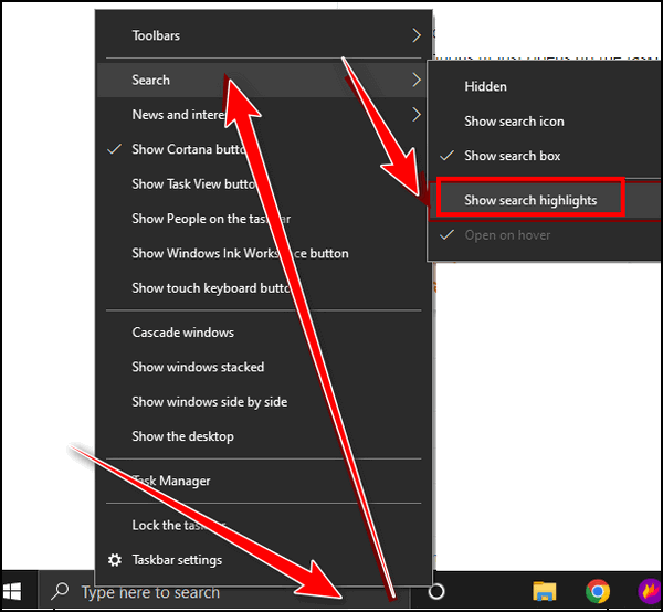 Search Box Ads in Windows 10 - Cloudeight