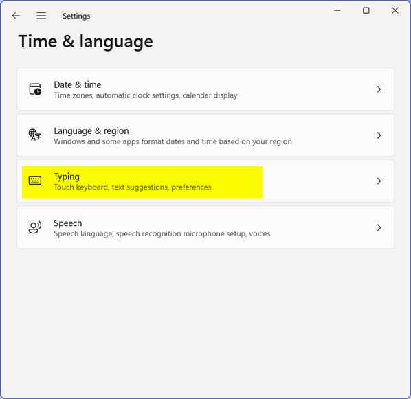 Text suggestions in Windows 11 - Cloudeight InfoAve