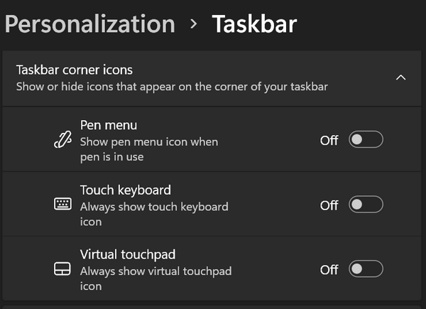 Taskbar settings in Windows 11 - Cloudeight