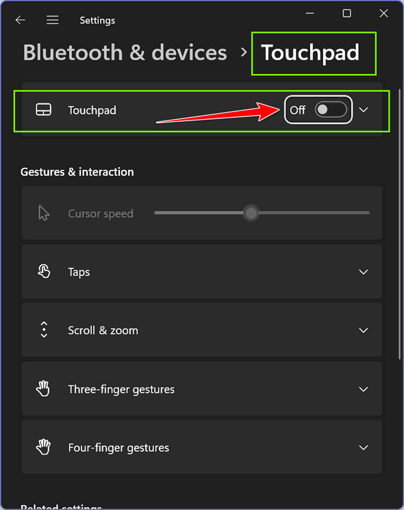 Turn touchpad off - Windows 11 tips - Cloudeight InfoAve