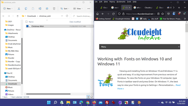 Windows on Windows 11 - Cloudeight