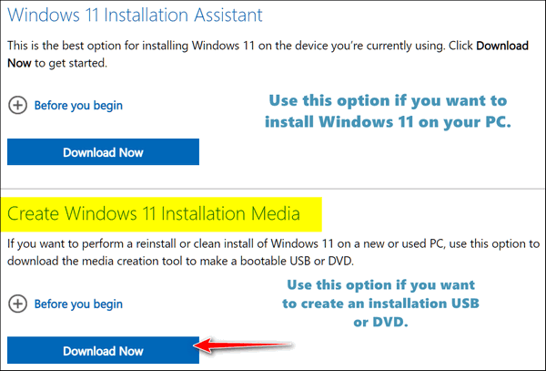 Windows 11 Download Options - Cloudeight InfoAve