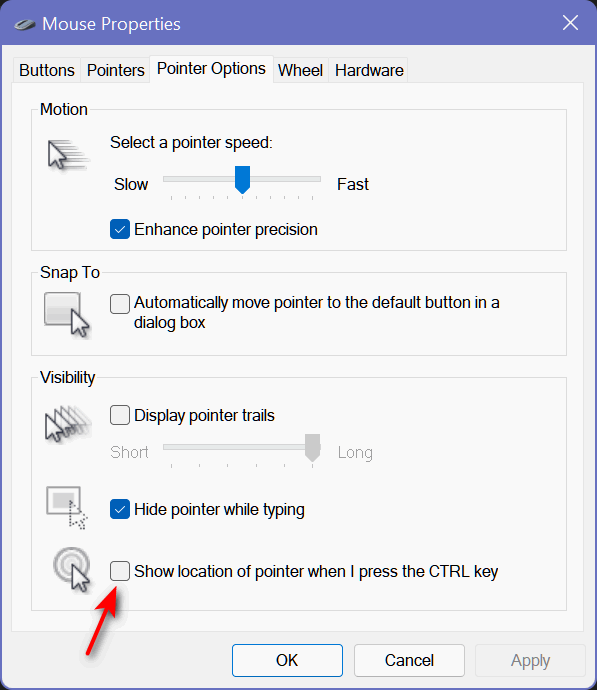 Windows 11 Mouse Pointer Settings - Cloudeight
