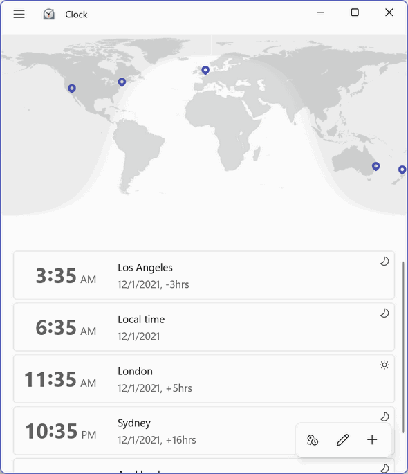 Clocks App Windows 11 - Cloudeight InfoAve