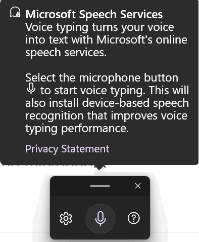 Windows 11 Speech Services - Dictation with a fancier name. Cloudeight InfoAve