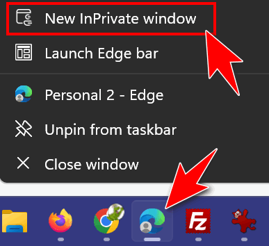 Edge InPrivate mode - Cloudeight InfoAve