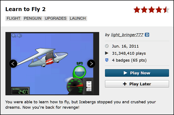 Learn to Fly, Kongregate Wiki