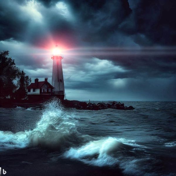 Lighthouse by DALL-E & Cloudeight