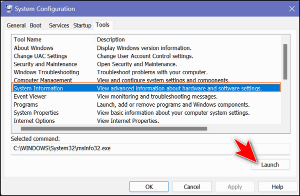 The System Configuration Utility -Cloudeight