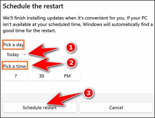 How to schedule a Windows update - Cloudeight 