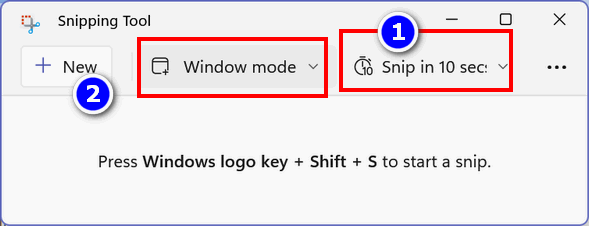 Snipping Tool Windows 11 - Delay - Cloudeight 
