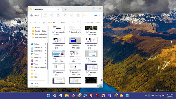 Windows 11 screenshot - Cloudeight