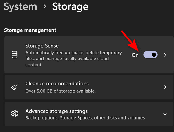 Windows 11 Storage Sense - Cloudeight