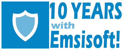 10 years with Emsisoft -Cloudeight 