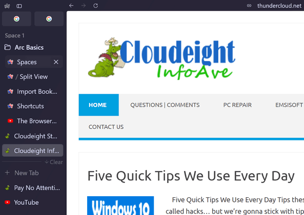 Cloudeight InfoAve - Arc review