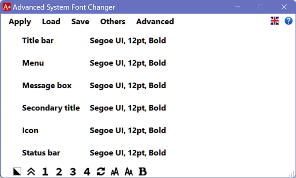 Advanced System Font Changer - Cloudeight Freeware Pick