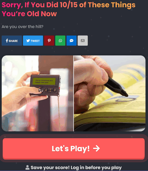 Are You Officially Old - Take This Test & Find Out - Cloudeight Site Pick